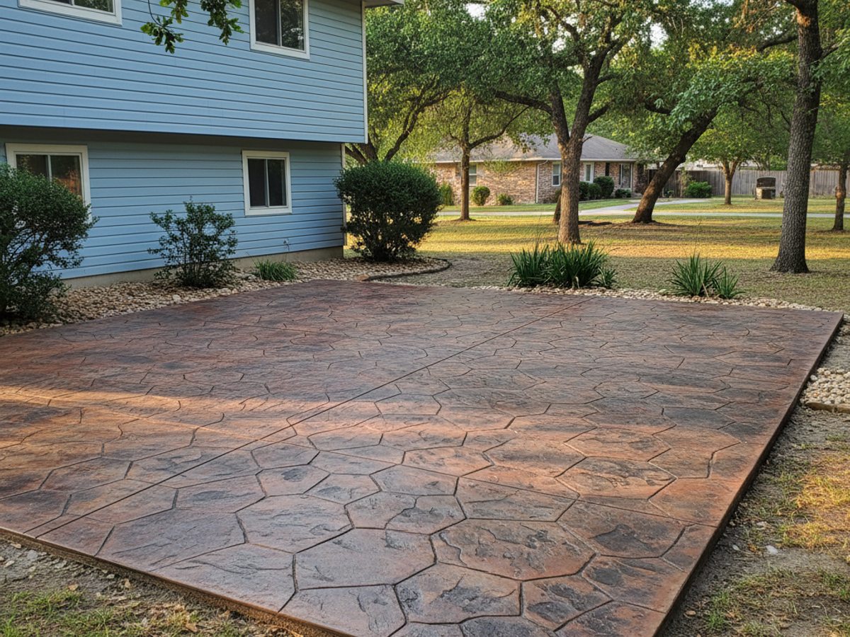 Carrollton Concrete crew at work on a home in Carrollton, TX